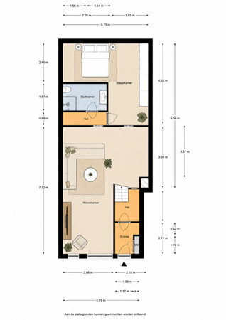 Floorplan - Havenstraat 15, 3441 BH Woerden